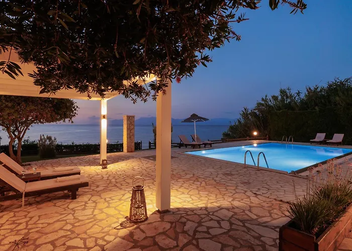 Beachfront Dionysos - With Private Sidárion