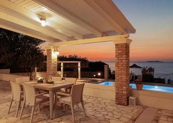 Beachfront Dionysos - With Private Willa *