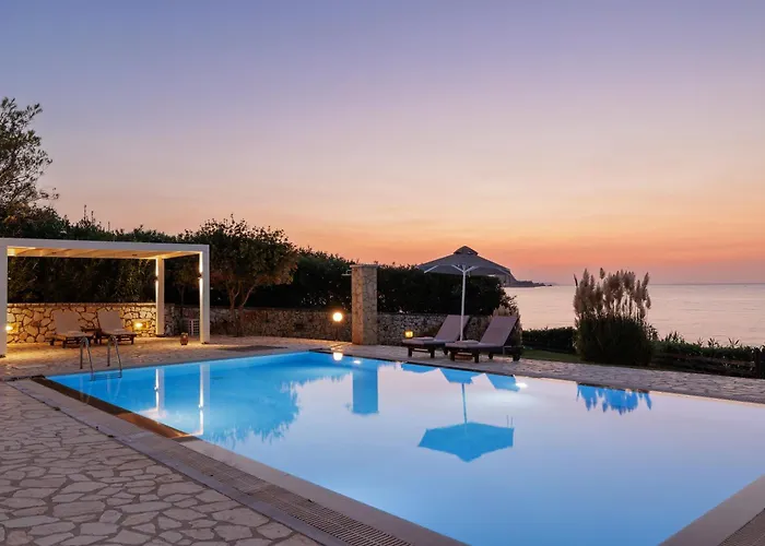 Beachfront Dionysos - With Private * Sidárion