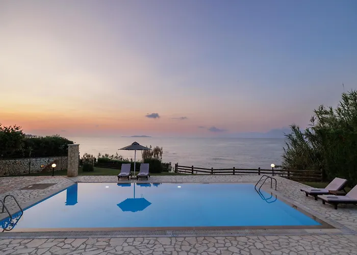 Beachfront Dionysos - With Private Sidárion